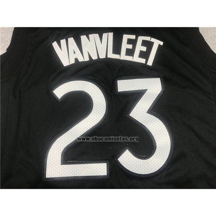 Camiseta Toronto Raptors Fred VanVleet NO 23 Earned 2020-21 Negro Violeta